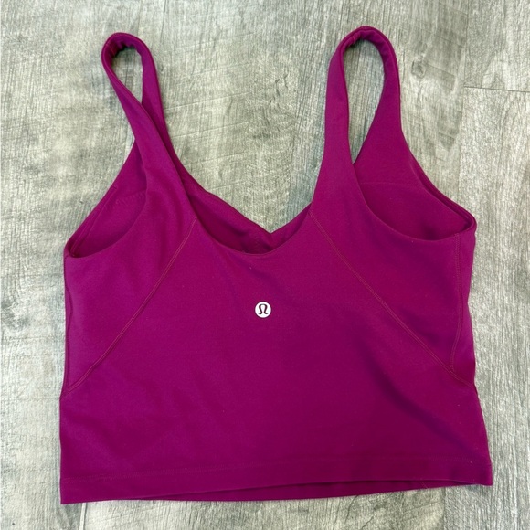 Lululemon Vibrant Purple Crop Top Size 8 - Picture 7 of 8